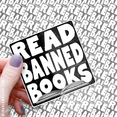 Sticker - Read Banned Books 3/$10