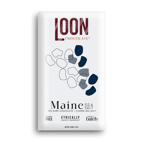 Maine Sea Salt 70% Dark Chocolate Bar