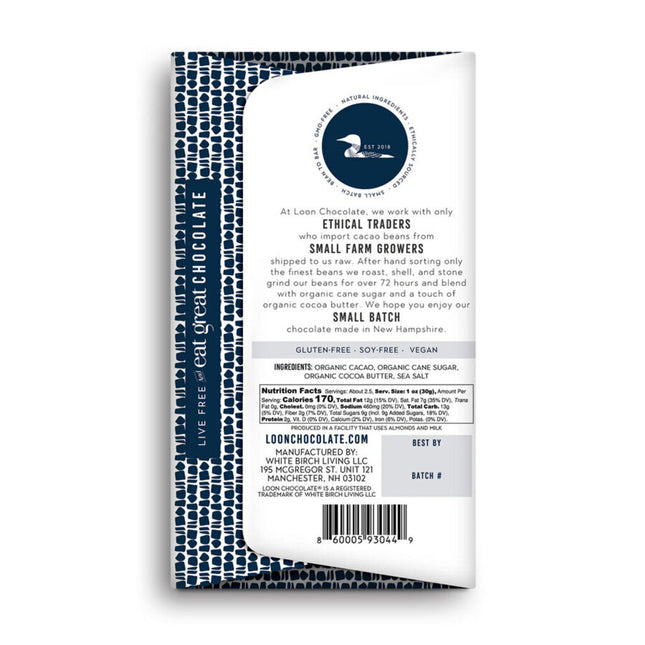 Maine Sea Salt 70% Dark Chocolate Bar