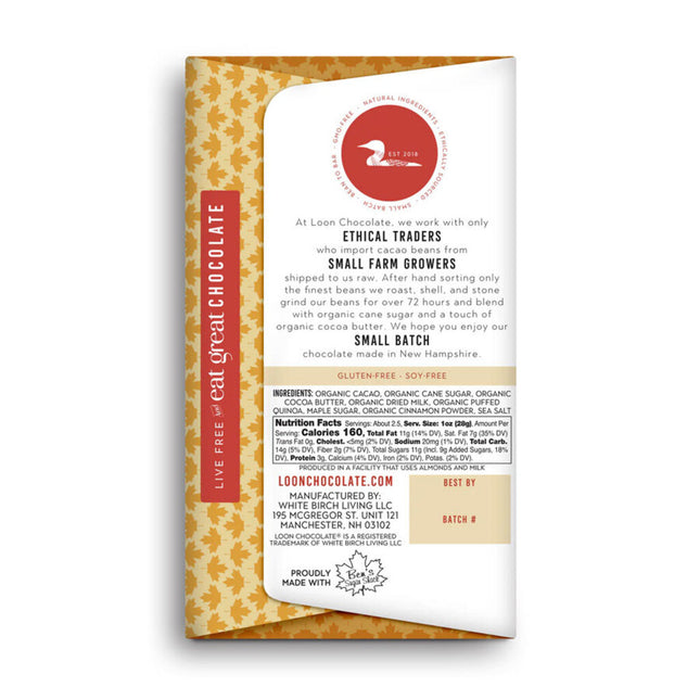 Maple Crunch Milk Chocolate Bar