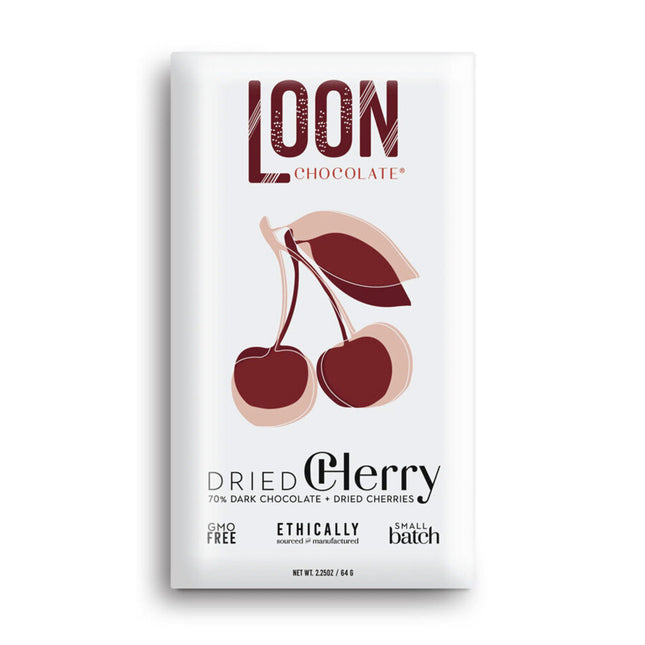 Dried Cherry 70% Dark Chocolate Bar