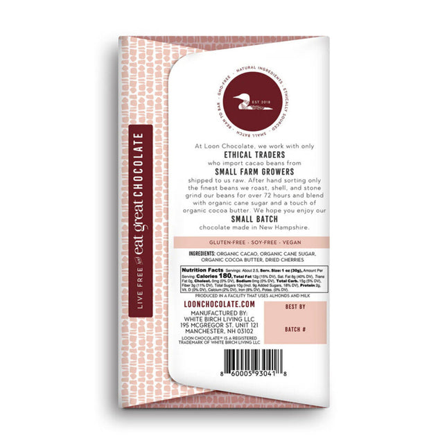 Dried Cherry 70% Dark Chocolate Bar
