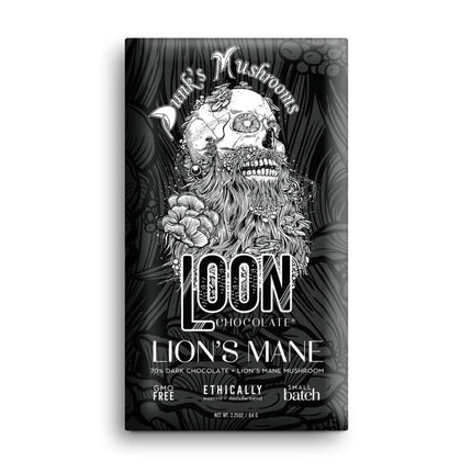 Lion's Mane Mushroom 70% Dark Chocolate Bar