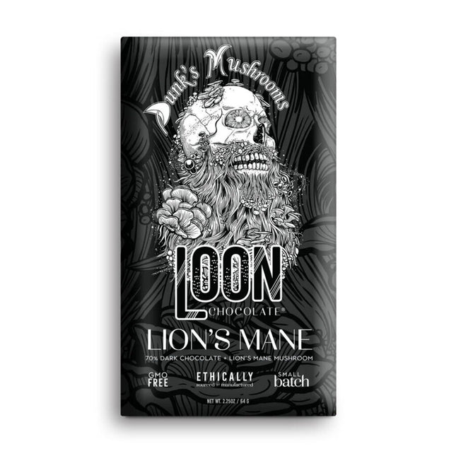 Lion's Mane Mushroom 70% Dark Chocolate Bar