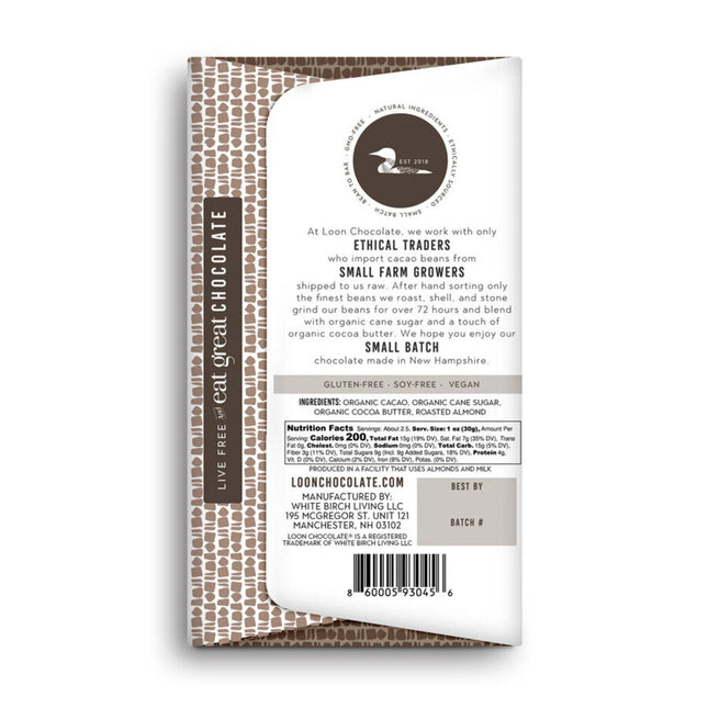 Almond 70% Dark Chocolate Bar