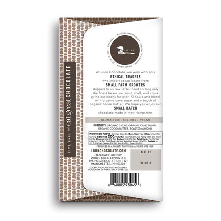 Almond 70% Dark Chocolate Bar