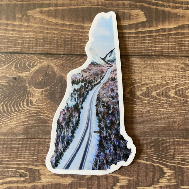 New Hampshire II Winter Vinyl Sticker