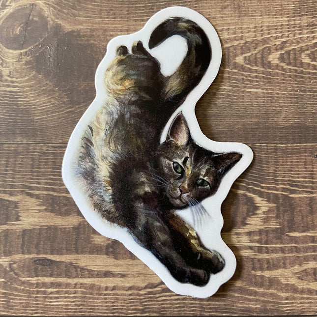 Ciel - Long Tabby Cat Vinyl Sticker