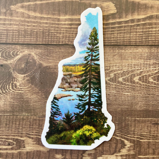 New Hampshire IV Fall Marsh Vinyl Sticker