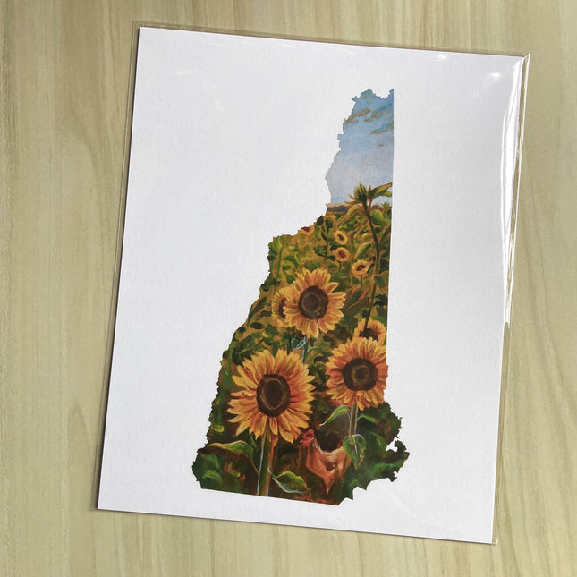 New Hampshire III - Sunflower 8x10 Art Print