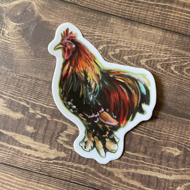 Papa Roo - Rooster Vinyl Sticker