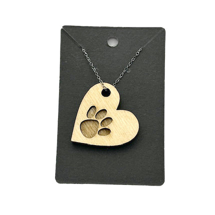 Heart/Paw Necklace
