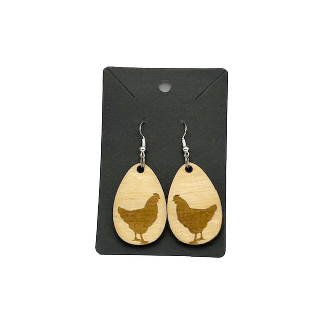 Chicken Earrings