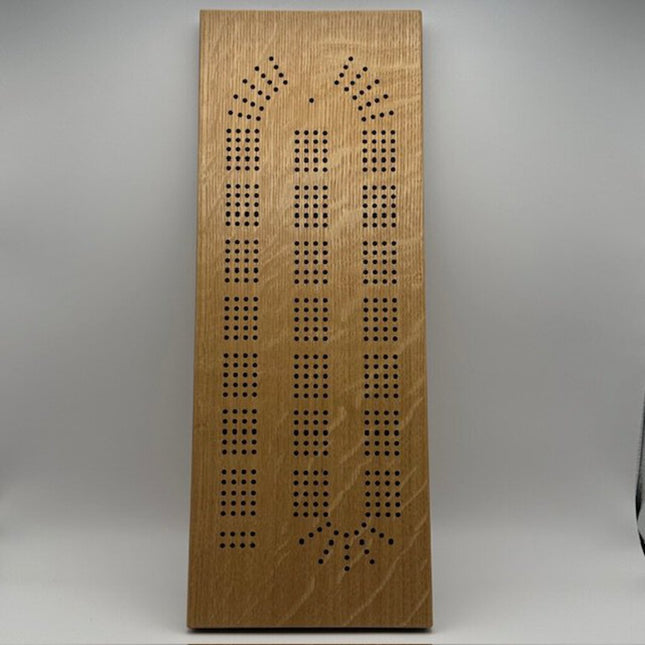 Basic Cribbage Board White Oak