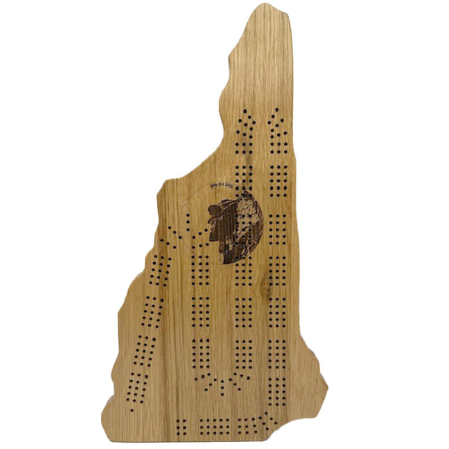 NH Cribbage Board with Old Man of the Mountain