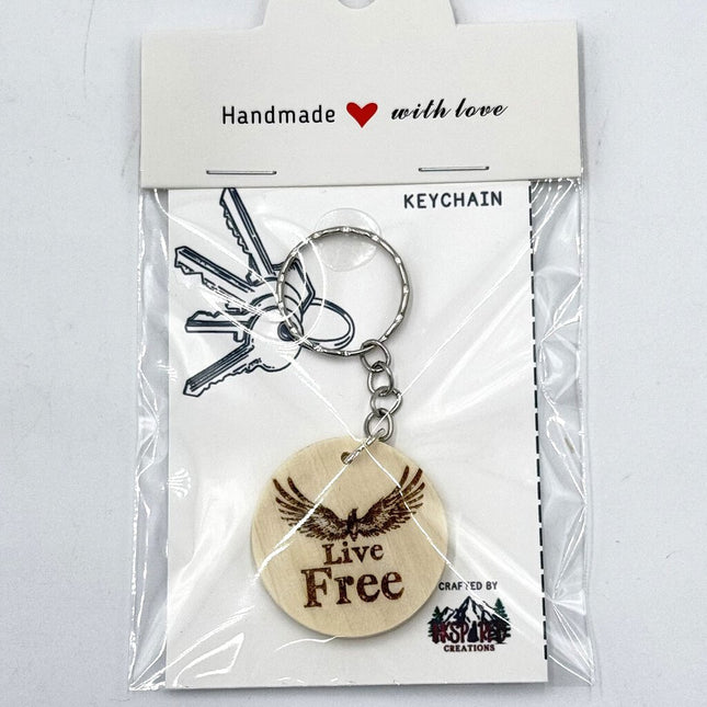 Live Free Keychain
