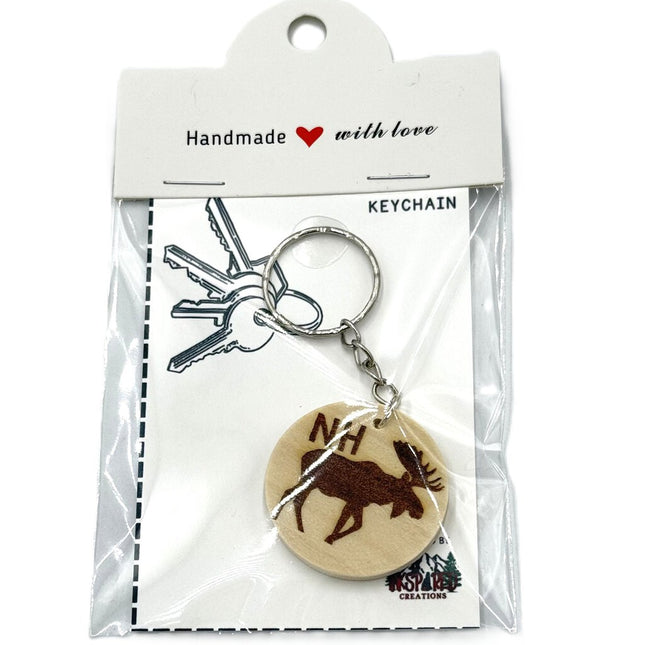 NH Moose Keychain
