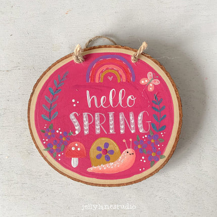 HELLO SPRING SNAIL ORNAMENT