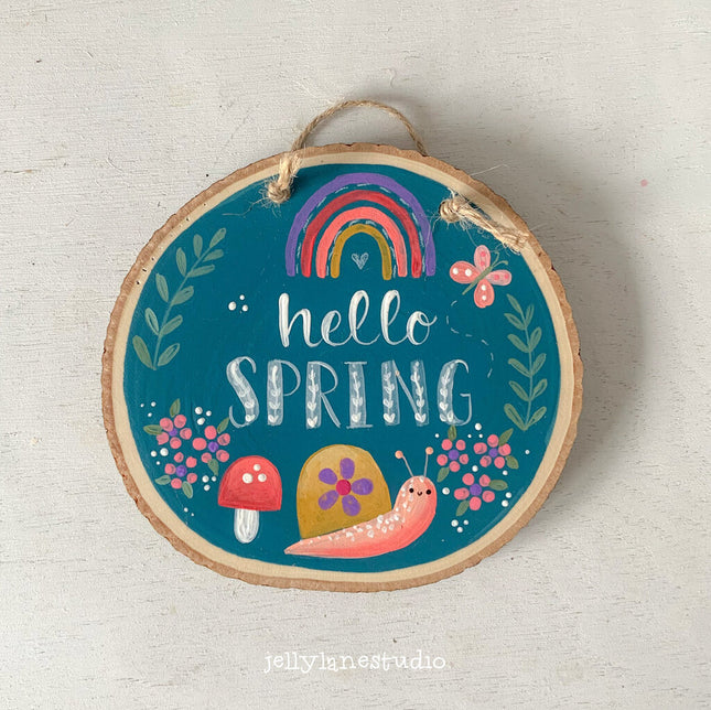 HELLO SPRING SNAIL ORNAMENT