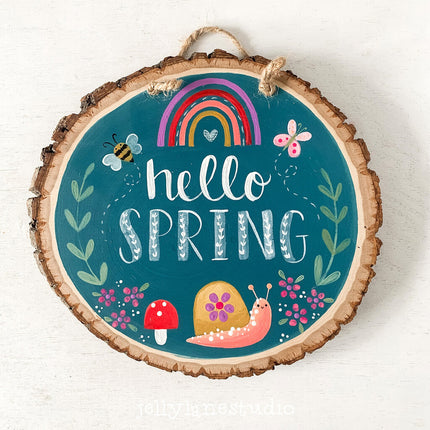 HELLO SPRING SNAIL WOODSLICE