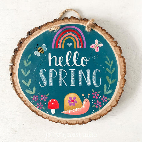HELLO SPRING SNAIL WOODSLICE