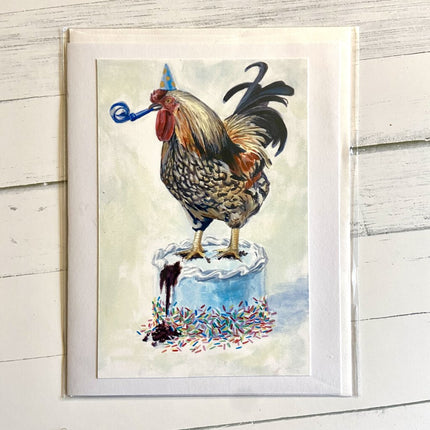 Birthday Rooster - Chicken Birthday Greeting Card
