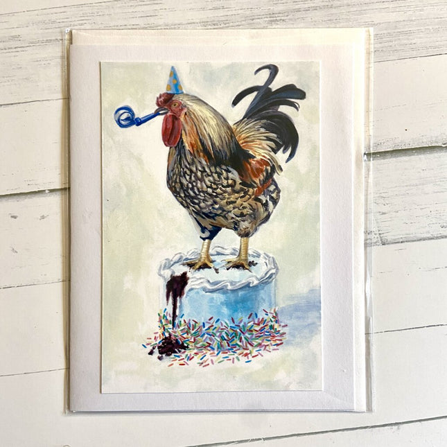 Birthday Rooster - Chicken Birthday Greeting Card