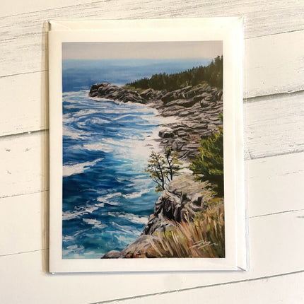 Rock Hopping - Coastal Landscape All Occasion Greeting Card
