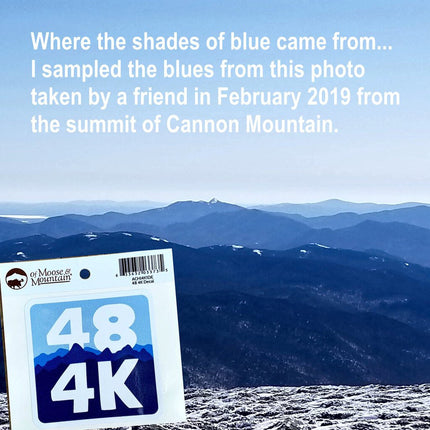 48 4K SHADES OF BLUE STICKER