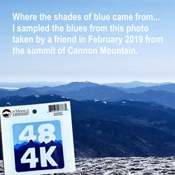 48 4K SHADES OF BLUE STICKER - view 2
