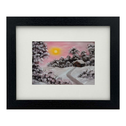 #205-3 Warm Winter Days 8x10 black frame - 5x7 print