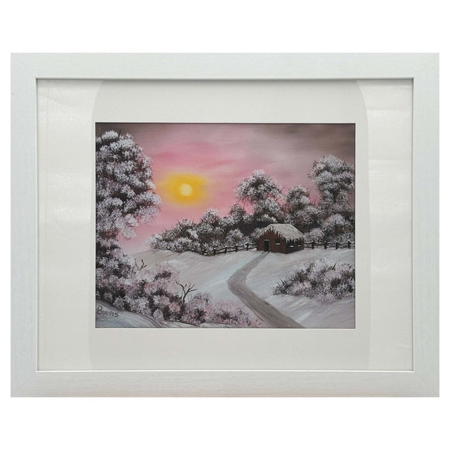 #205-5 Warm Winter Days 11x14 white frame - 8x10 print