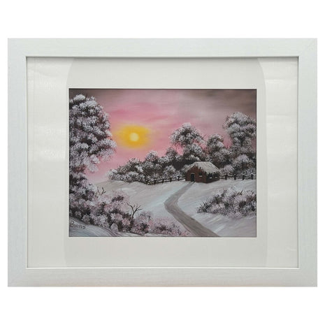 #205-5 Warm Winter Days 11x14 white frame - 8x10 print