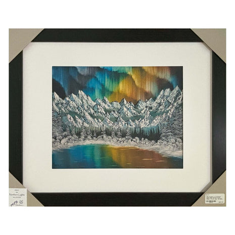 #165-1 Northern Lights 16"x20" black frame / 11"x14" print