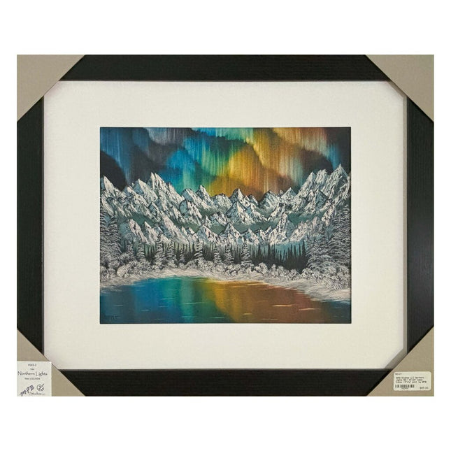 #165-1 Northern Lights 16"x20" black frame / 11"x14" print