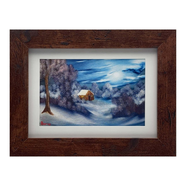 #76-6 Evening's Peace 5x7 brown frame - 4x6 print