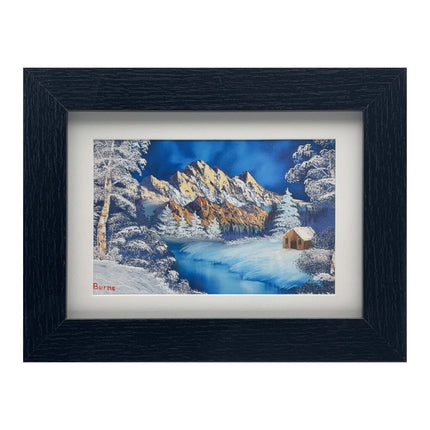 #104-7 Mountain Seclusion 5x7 black frame - 4x6 print