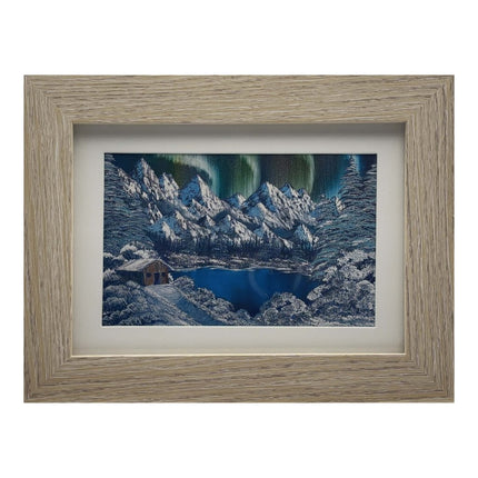 #156-6 Northern Lights 5x7 beige frame - 4x6 print
