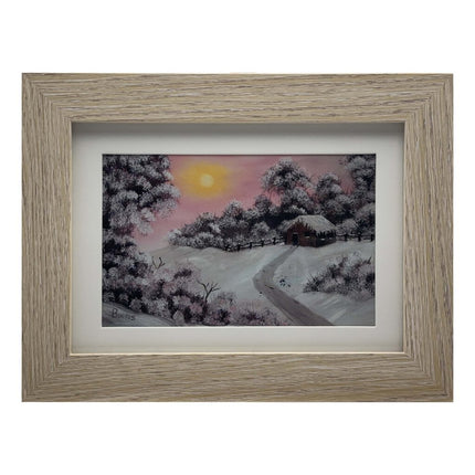 #205-2 Warm Winter Days 5x7 beige frame - 4x6 print