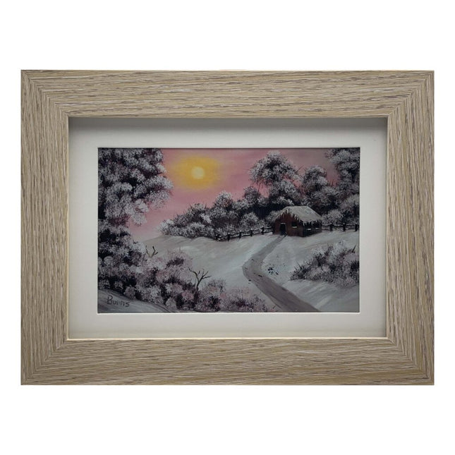 #205-2 Warm Winter Days 5x7 beige frame - 4x6 print