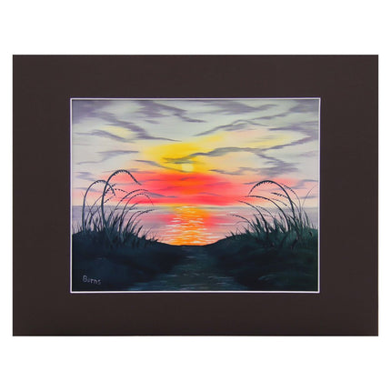 #175-2 Sunrise at the Ocean 11x14 matte - 8x10 print