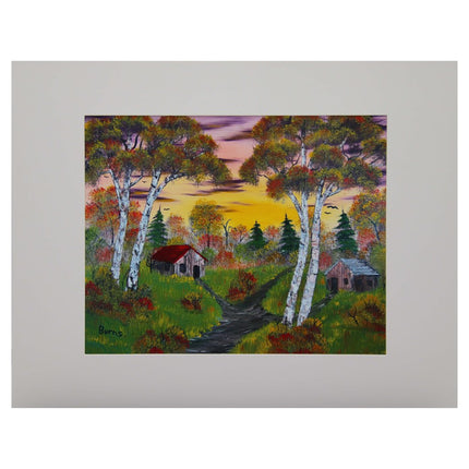 #201-3 Cabins in the Woods 11x14 matte - 8x10 print