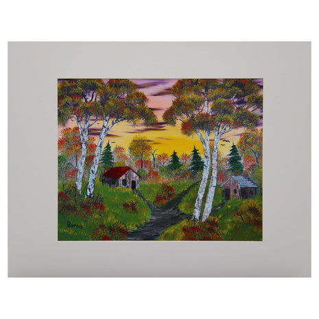 #201-3 Cabins in the Woods 11x14 matte - 8x10 print