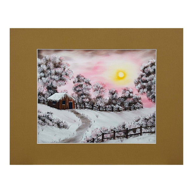 #206-5 Warm Winter Days II 11x14 light brown matte - 8x10 print