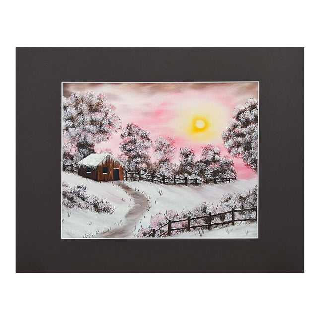 #206-8 Warm Winter Days II 11x14 black matte - 8x10 print
