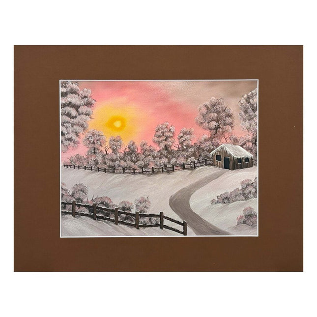 #207-3 Warm Winter Days III 11x14 brown matte - 8x10 print