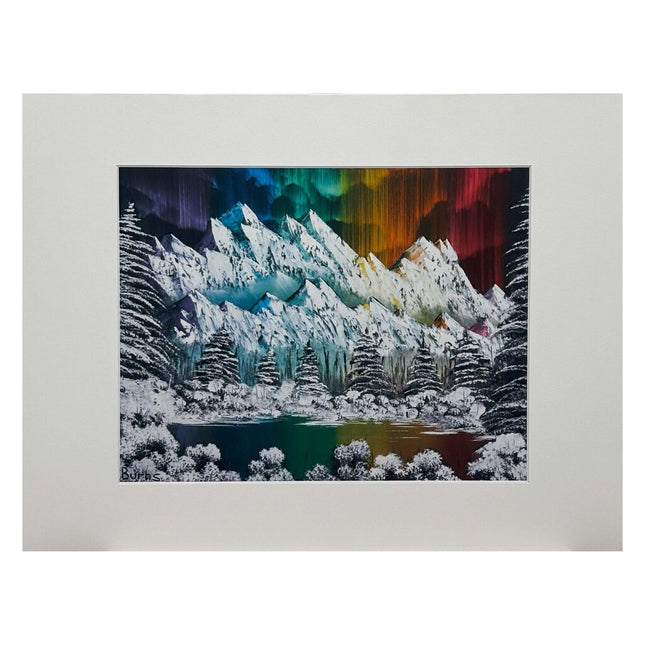 #209-1 Northern Lights II 11x14 white matte - 8x10 print