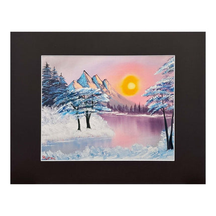 #3-4 Winter Sun 11x14 black matte - 8x10 print