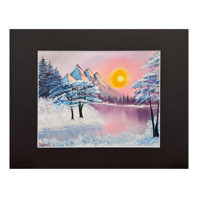 #3-4 Winter Sun 11x14 black matte - 8x10 print