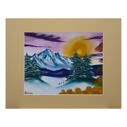 #17-6 Mountain Pines 11x14 light brown matte - 8x10 print